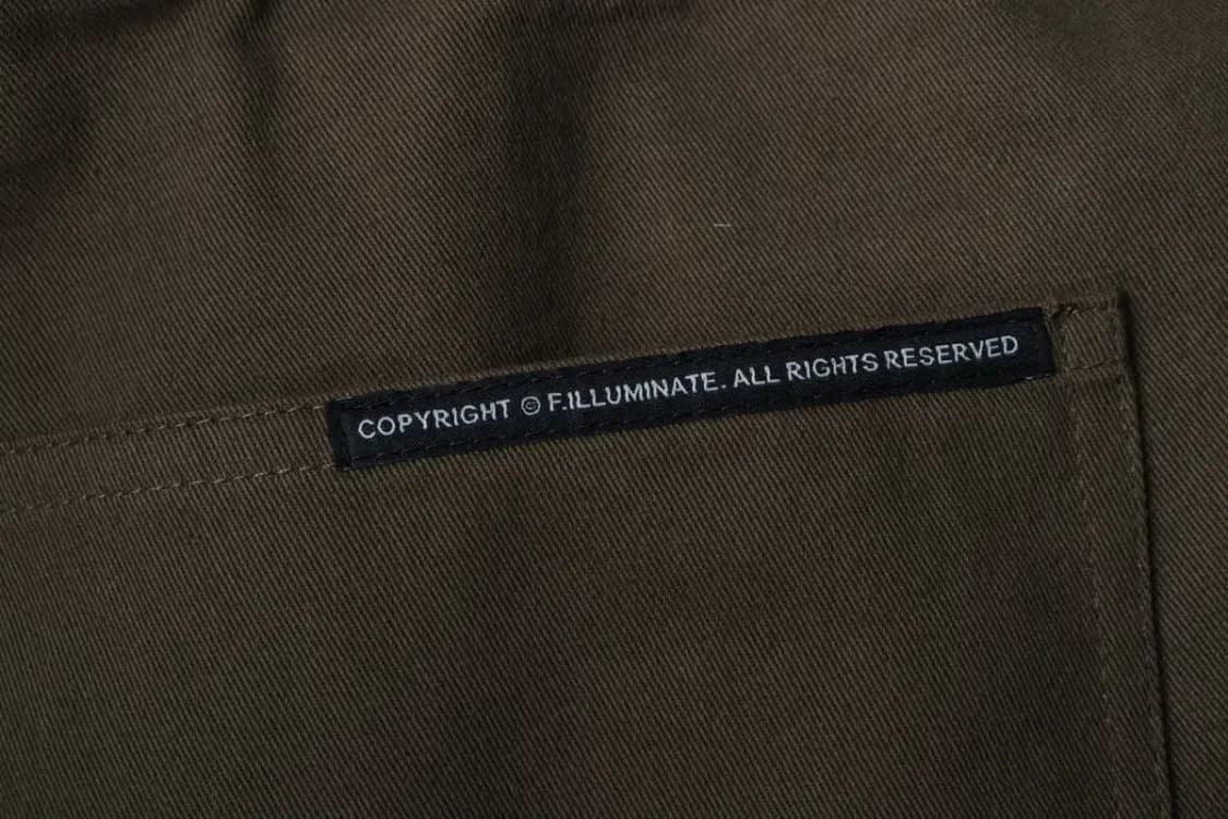 (XL) 필루미네이트 트레이닝복 바지 밴딩 카키 면-23CE 상품이미지5