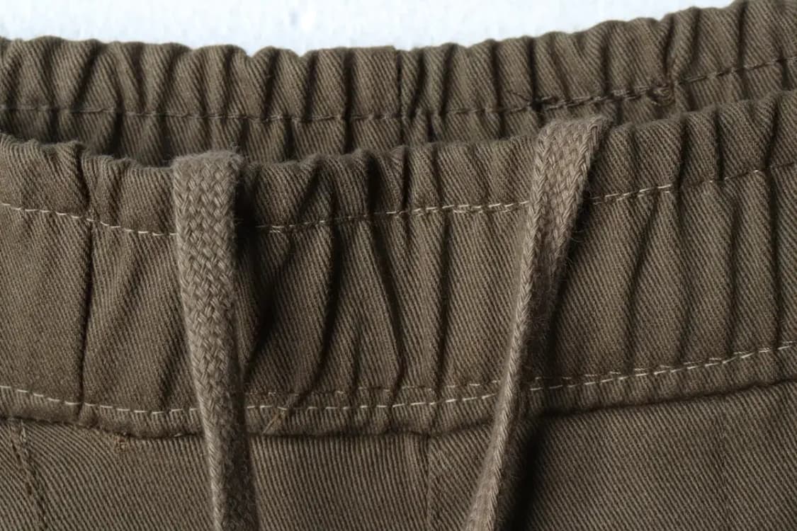 (XL) 필루미네이트 트레이닝복 바지 밴딩 카키 면-23CE 상품이미지6