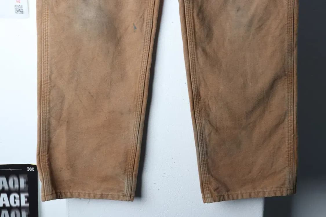 (M-L) 칼하트 면바지 팬츠 90년대 카펜터 브라운 카멜-23D5 상품이미지4
