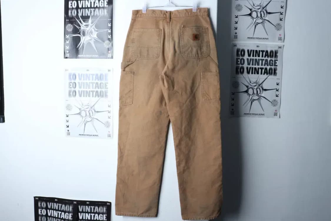 (M-L) 칼하트 면바지 팬츠 90년대 카펜터 브라운 카멜-23D5 상품이미지6