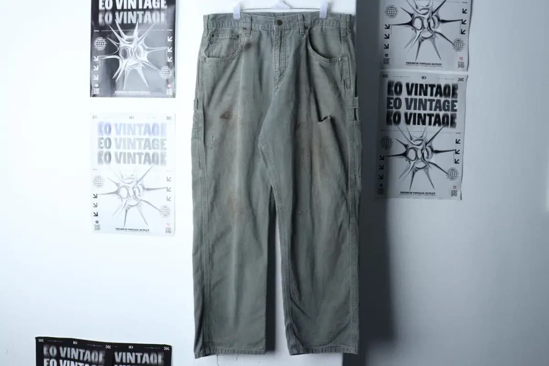 (XL-2XL) 칼하트 면바지 팬츠 90년대 카펜터 그레이-23D6 상품이미지2