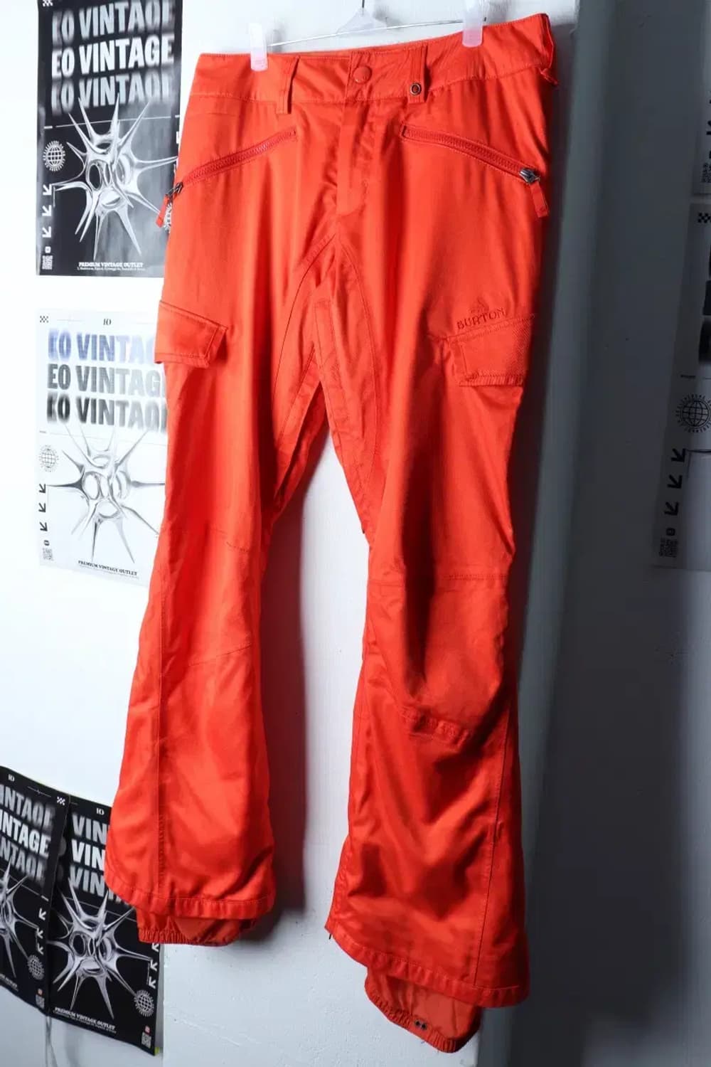 W(M) 버튼 트레이닝복 바지 스키복 보드복 레드 올드스쿨-23DB 상품이미지1