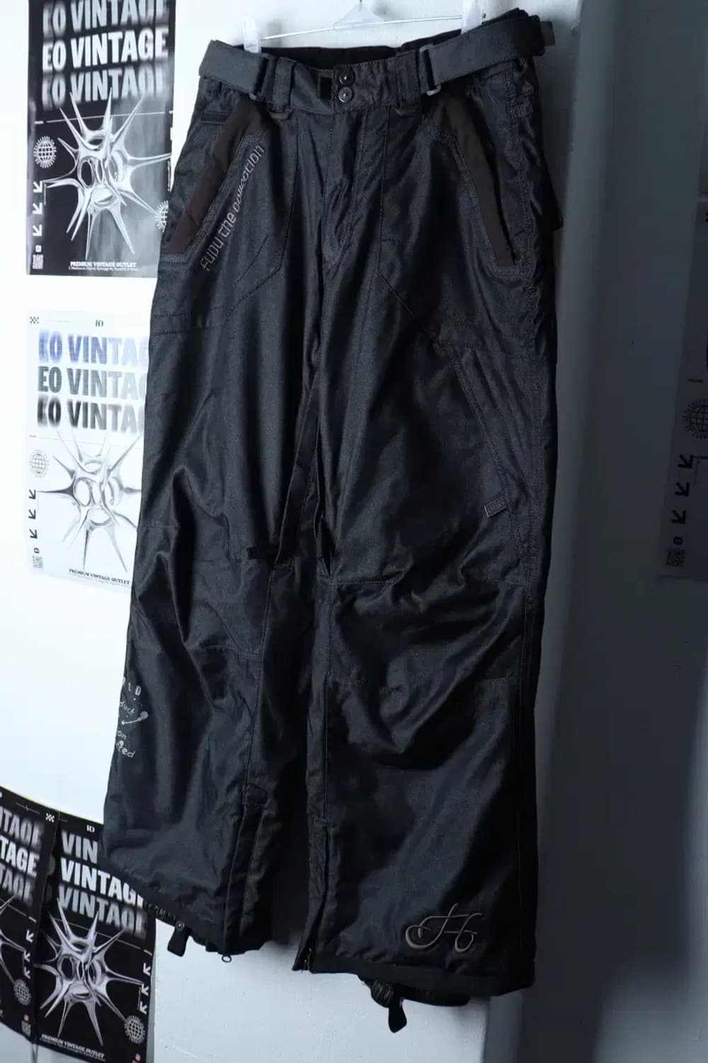 (S-M) 후부 트레이닝복 바지 Y2K 스키복 보드복 그레이-23DC 상품이미지1