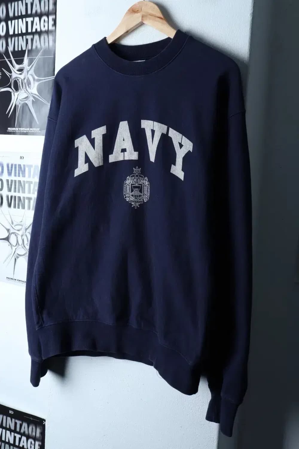 (S-M) 아웃스탠딩 맨투맨 티셔츠 네이비씰 네이비 아메카지-16D5C 상품이미지1