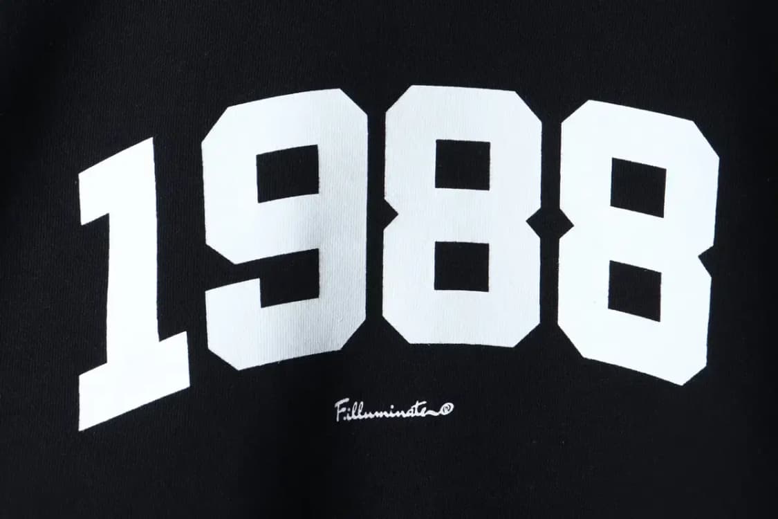 (M-L) 필루미네이트 맨투맨 티셔츠 빅로고 블랙 올드스쿨-16D5D 상품이미지5