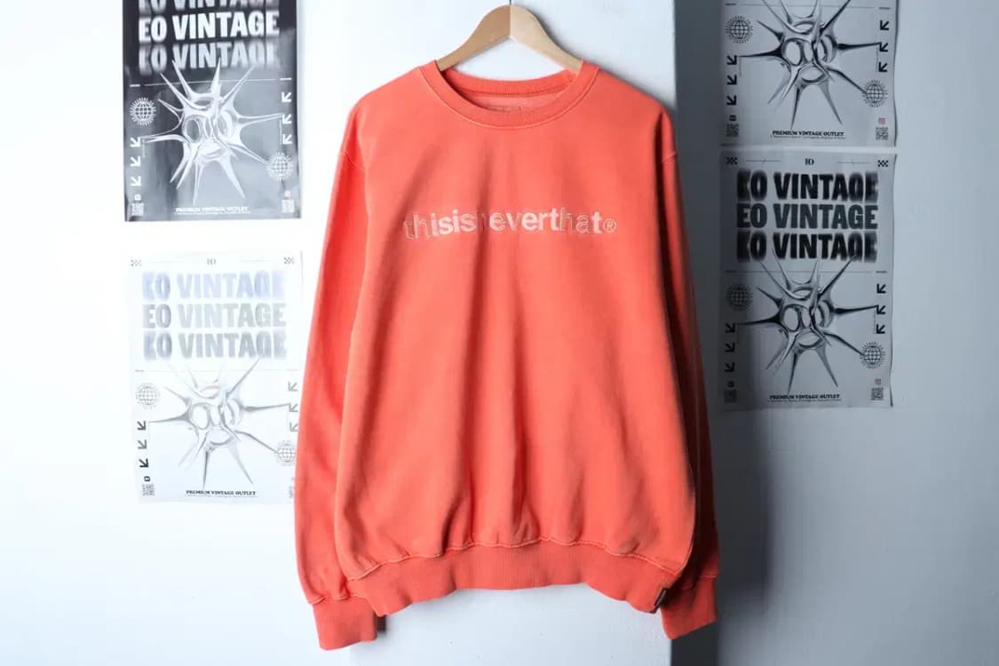 (L-XL) 디스이즈네버댓 맨투맨 티셔츠 루즈핏 피그먼트-16D5F 상품이미지2