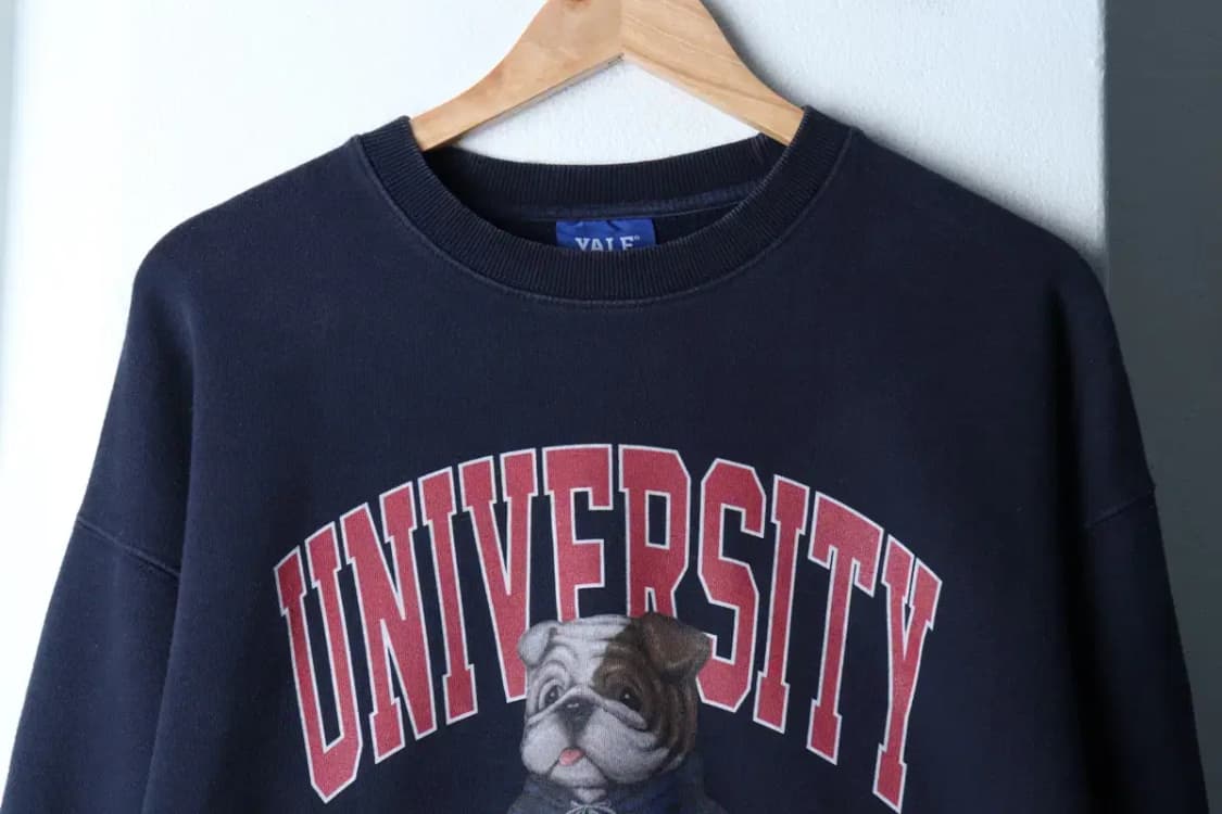 (M-L) 예일 맨투맨 티셔츠 작은사용감 빅로고 불독 기모-16D60 상품이미지3