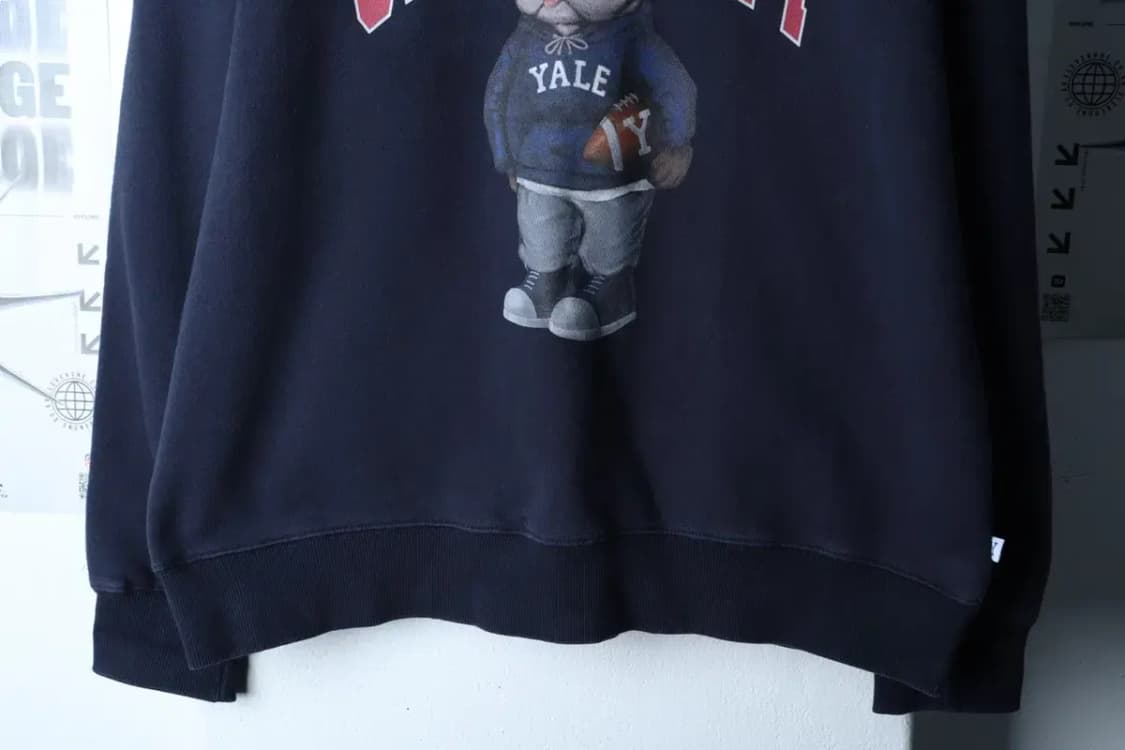 (M-L) 예일 맨투맨 티셔츠 작은사용감 빅로고 불독 기모-16D60 상품이미지4