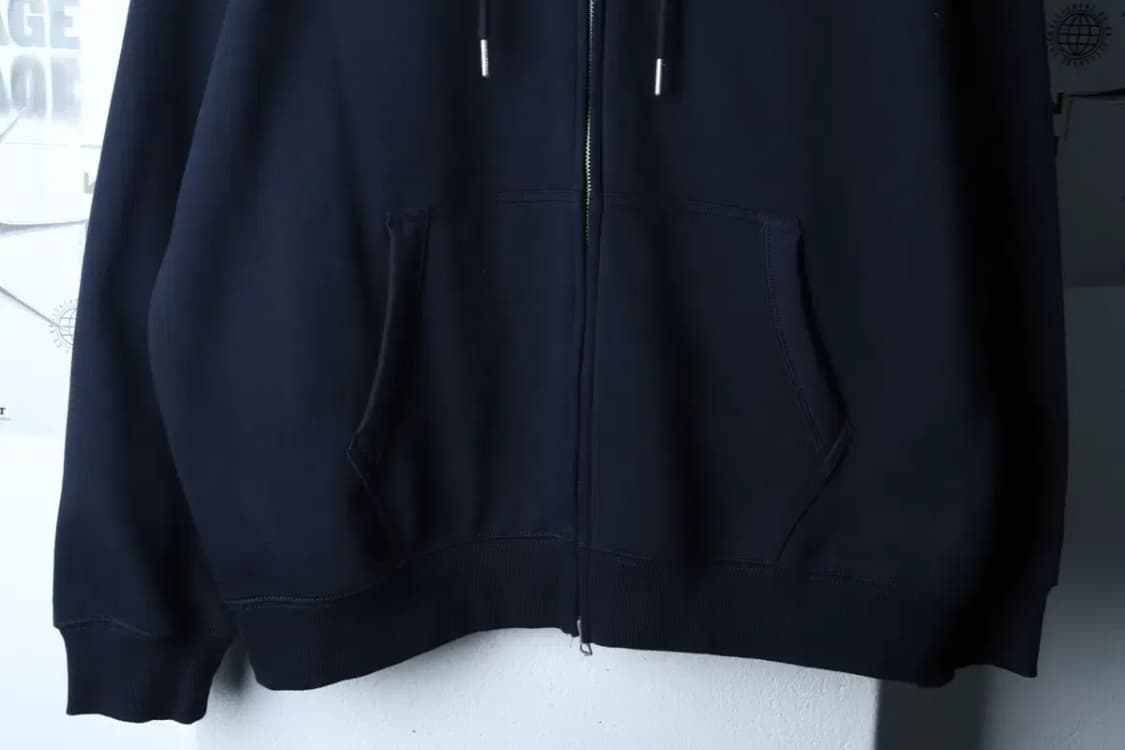 (L-XL) 후아유 후드집업 스몰로고 네이비 기모-16D65 상품이미지4