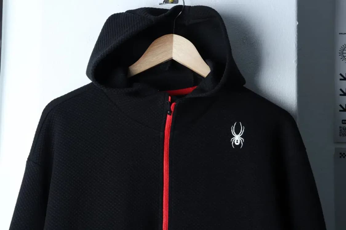 (L-XL) 스파이더 후드티셔츠 기능성 루즈핏 반집업 블랙-16D66 상품이미지3