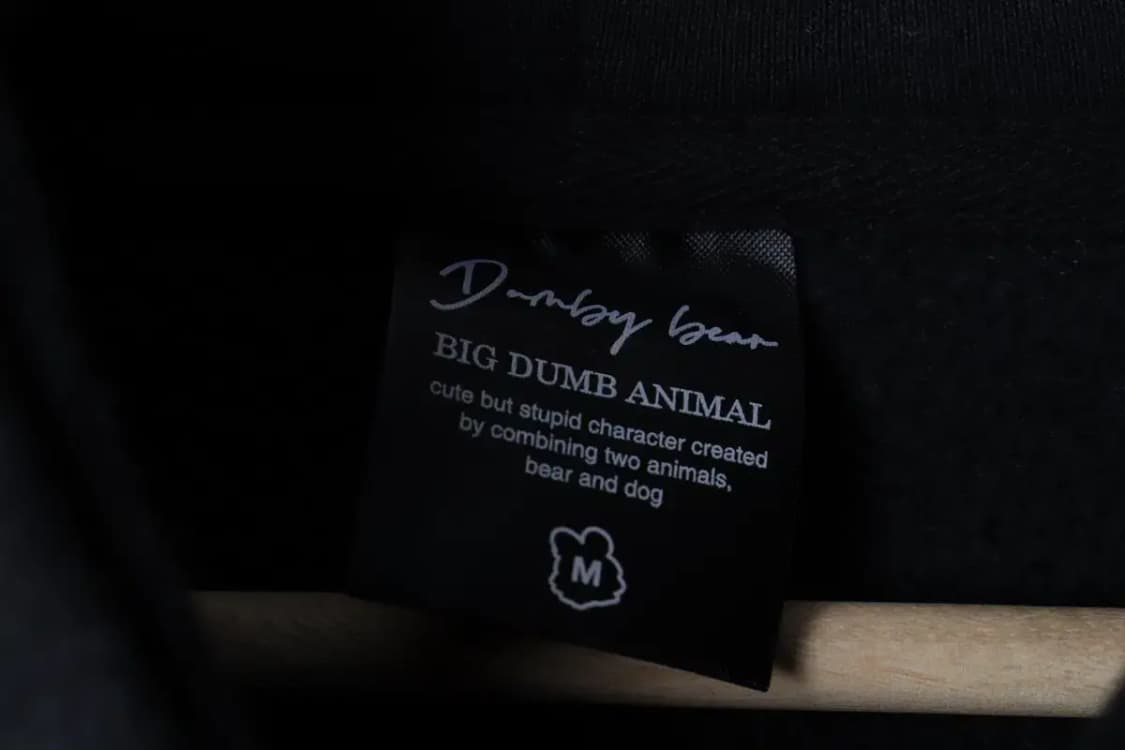 (M-L) 덤비베어 후드티셔츠 블랙 기모 올드스쿨-16D67 상품이미지6