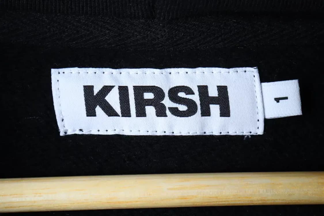 W(S-M) 키르시 후드티셔츠 빅로고 블랙 기모 올드스쿨 신형-16D68 상품이미지7