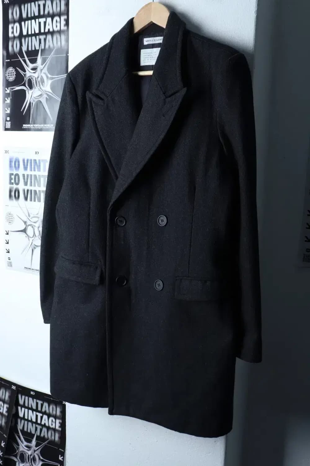 (S-M) 디스이즈네버댓 코트자켓 더블 그레이 울 스트릿-16D6D 상품이미지1