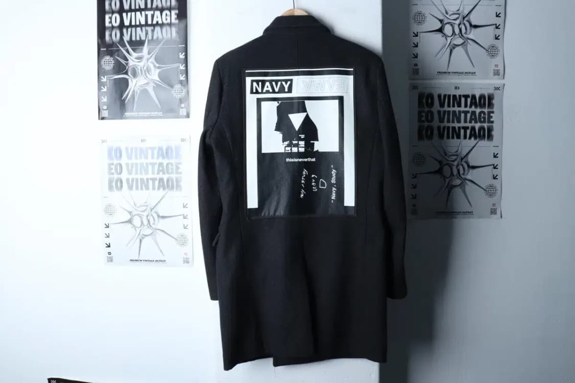 (S-M) 디스이즈네버댓 코트자켓 더블 그레이 울 스트릿-16D6D 상품이미지5