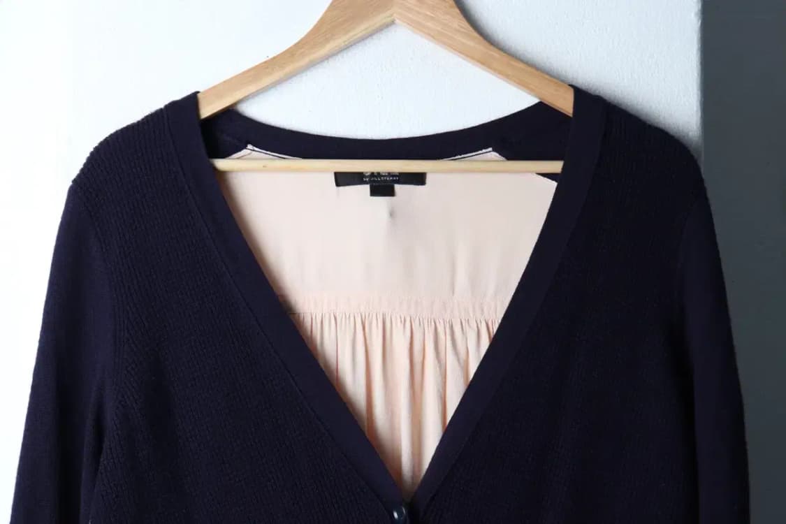 W(S) 질스튜어트 니트 가디건 레이어드 네이비 울 우아-16D72 상품이미지3