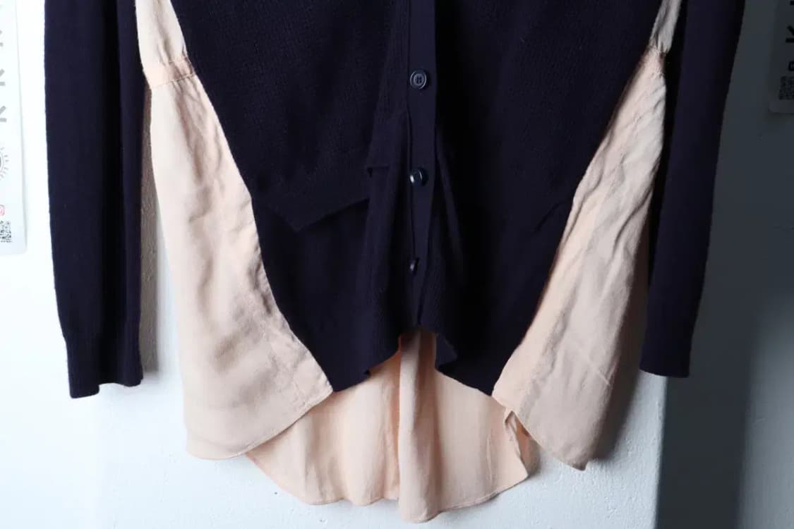 W(S) 질스튜어트 니트 가디건 레이어드 네이비 울 우아-16D72 상품이미지4