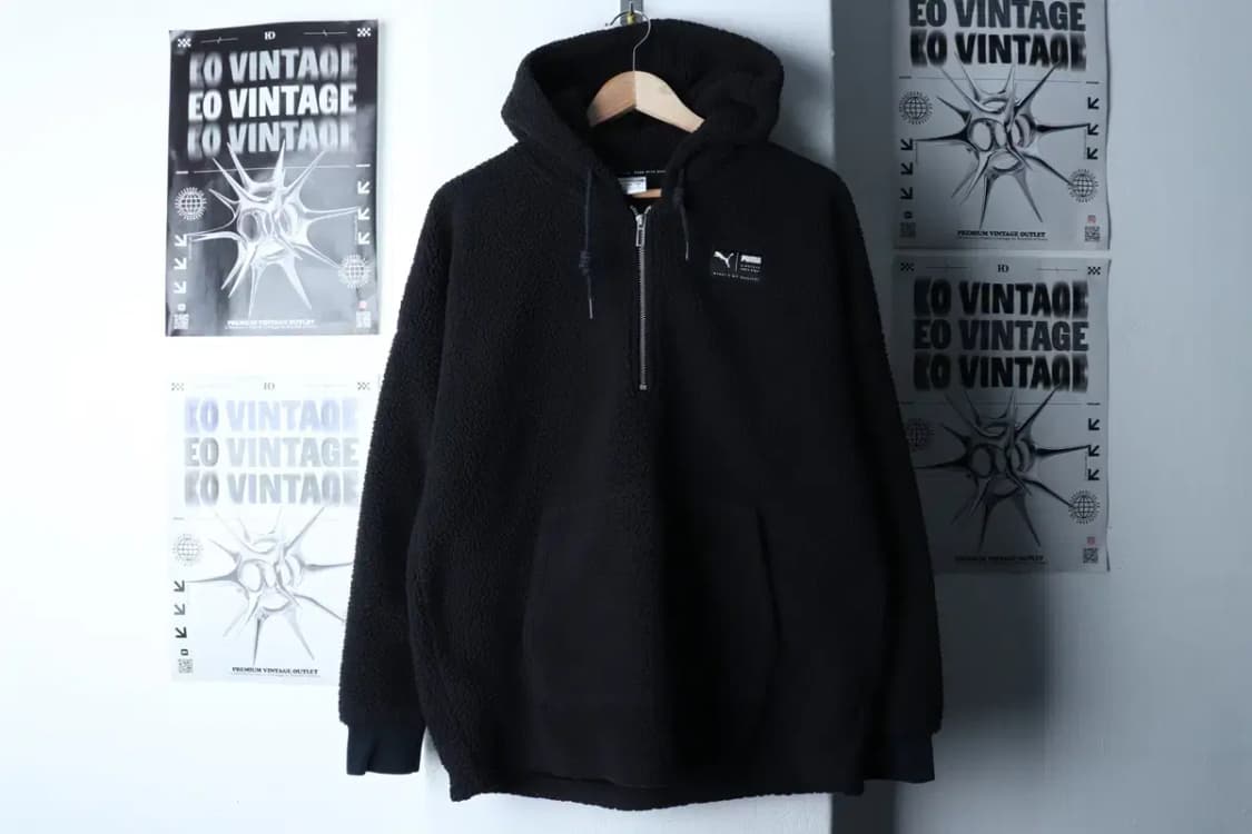 (S-M) 퓨마 집업 바람막이 점퍼자켓 후리스 플리스 반집업-16D75 상품이미지2