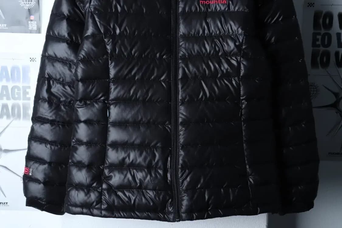 W(M) 마운티아 패딩 점퍼자켓 경량 덕다운 블랙-16D79 상품이미지4