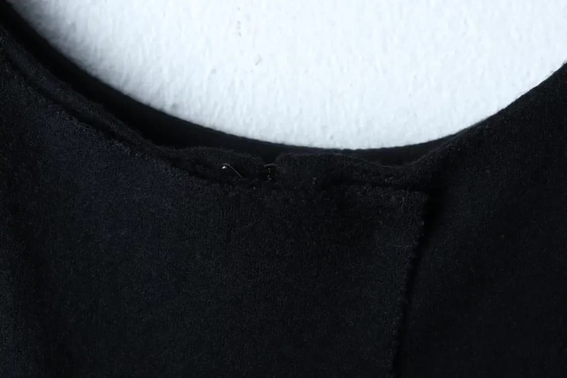 W(S) 타임 드레스 원피스 한섬 민소매 울 레이어드-16D7D 상품이미지5