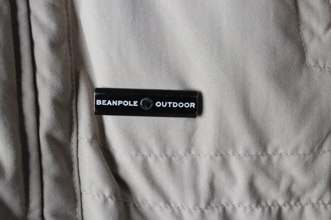 (M-L) 빈폴 패딩 점퍼자켓 구스다운 베이지 야상 퍼-16D82 상품이미지5