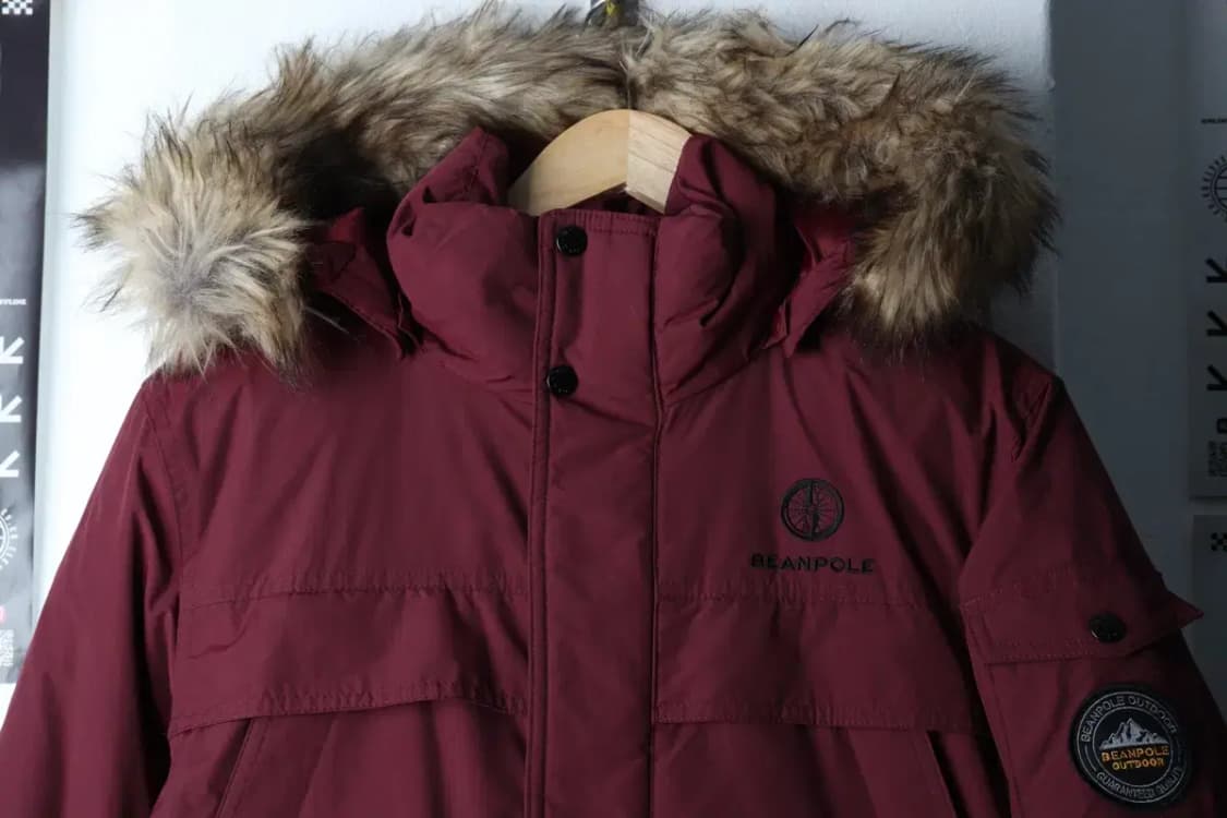 (M-L) 빈폴 패딩 점퍼자켓 덕다운 버건디 Y2K 퍼-16D83 상품이미지3