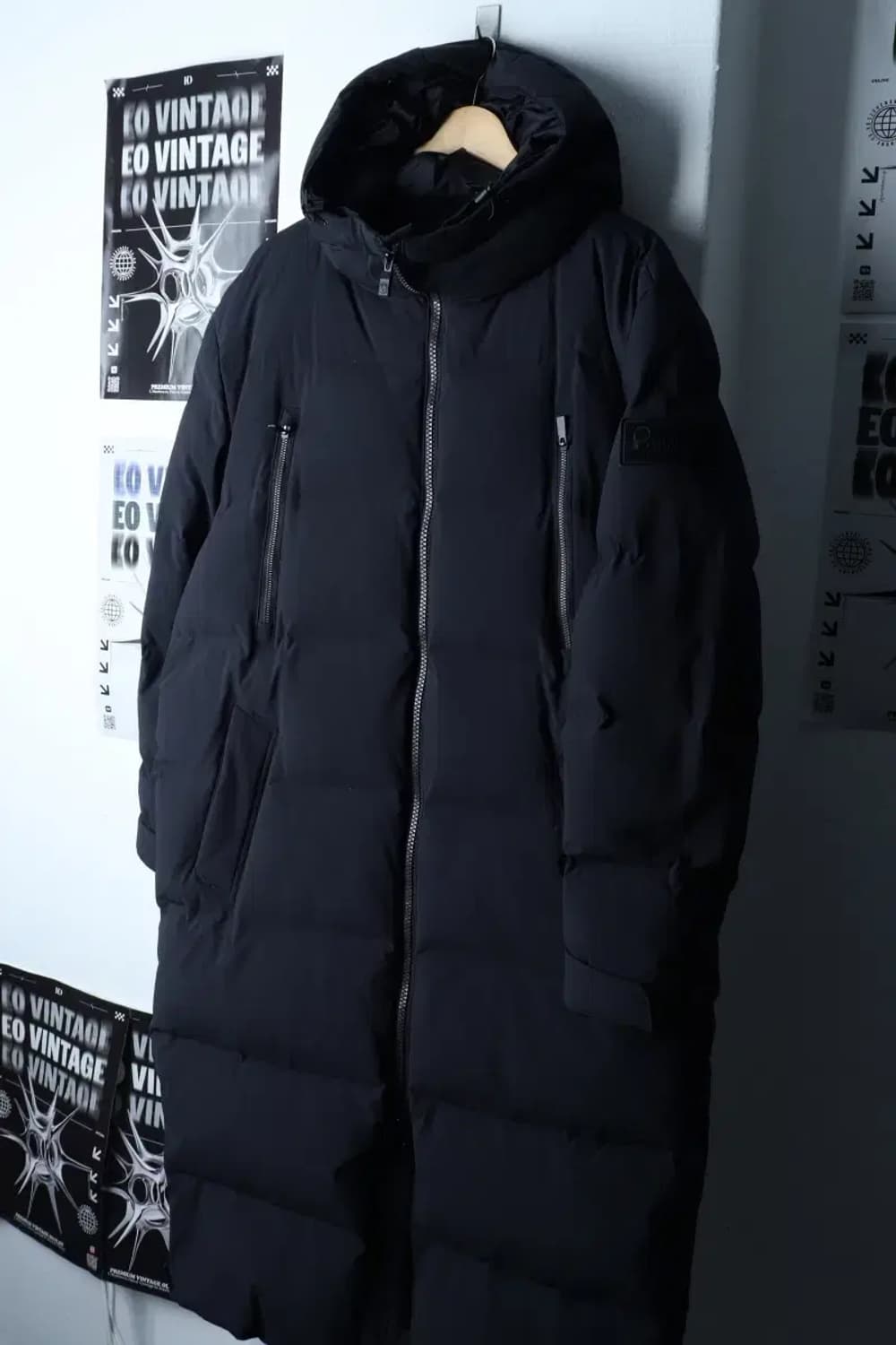 (XL-2XL) 펜필드 패딩 점퍼자켓 빅사이즈 구스다운 차콜-16E79 상품이미지1