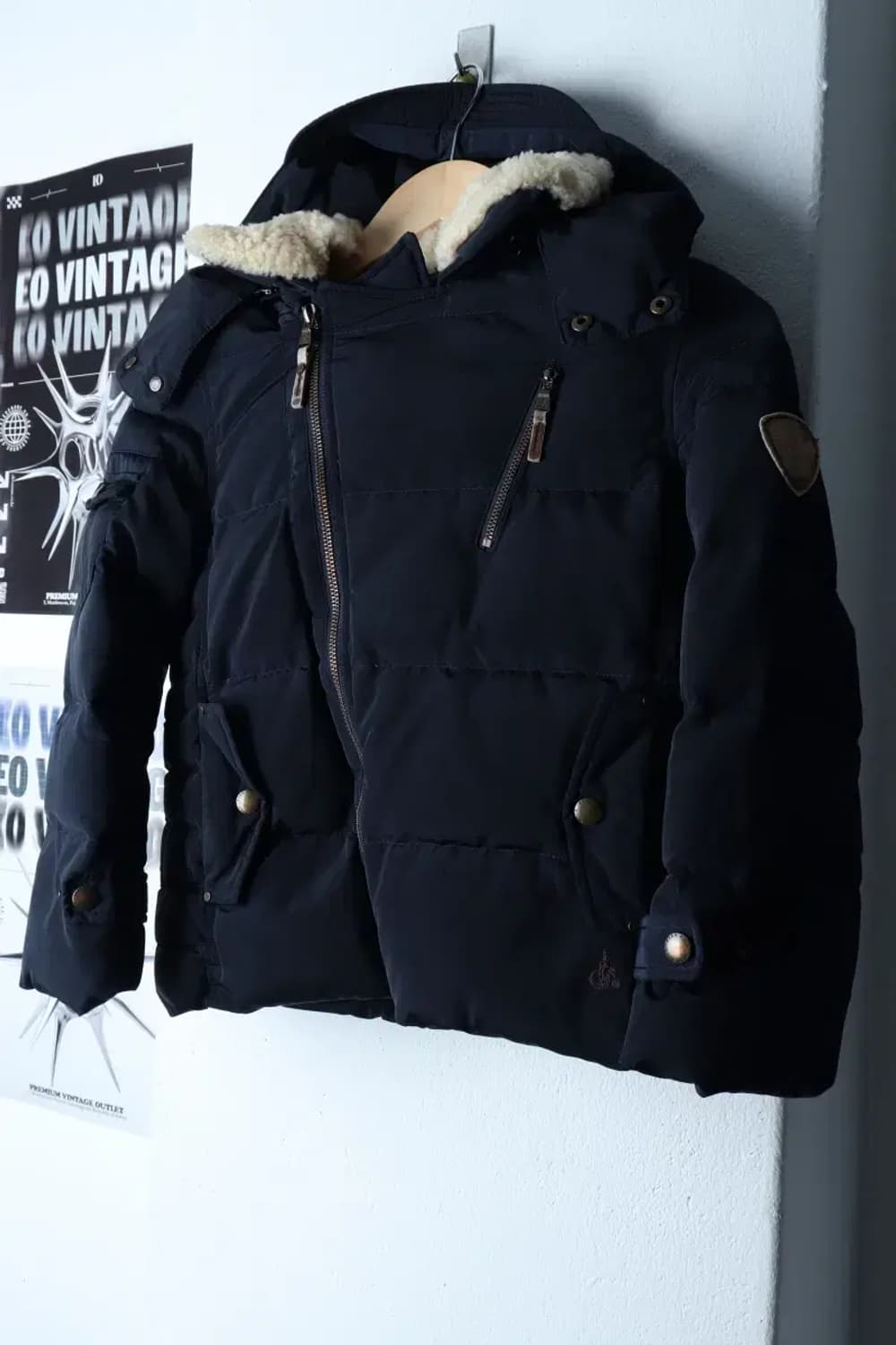 (F) 빈폴 패딩 점퍼자켓 아동 키즈 네이비 아메카지-16E7C 상품이미지1