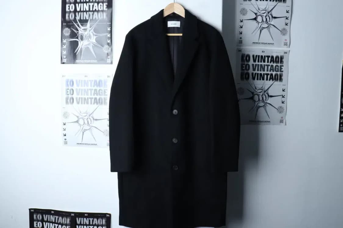 (M-L) 인사일런스 코트자켓 싱글 캐시미어 블랙-16E7D 상품이미지2