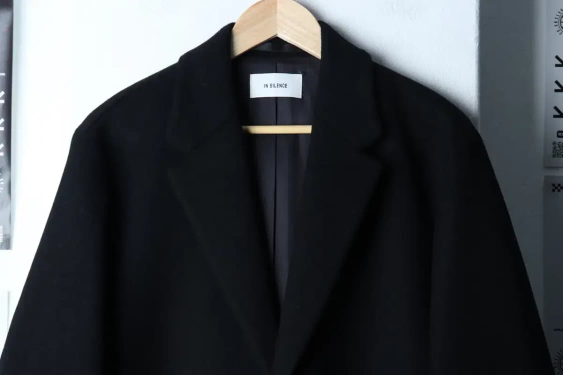 (M-L) 인사일런스 코트자켓 싱글 캐시미어 블랙-16E7D 상품이미지3