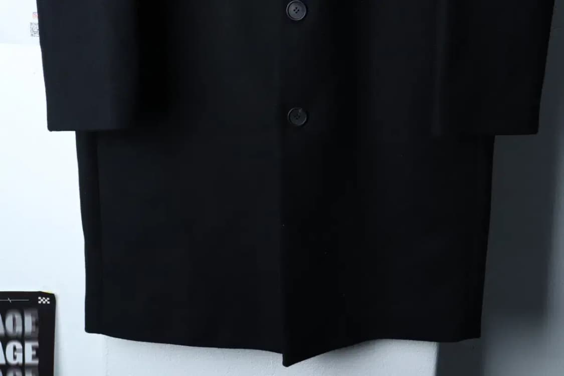 (M-L) 인사일런스 코트자켓 싱글 캐시미어 블랙-16E7D 상품이미지4