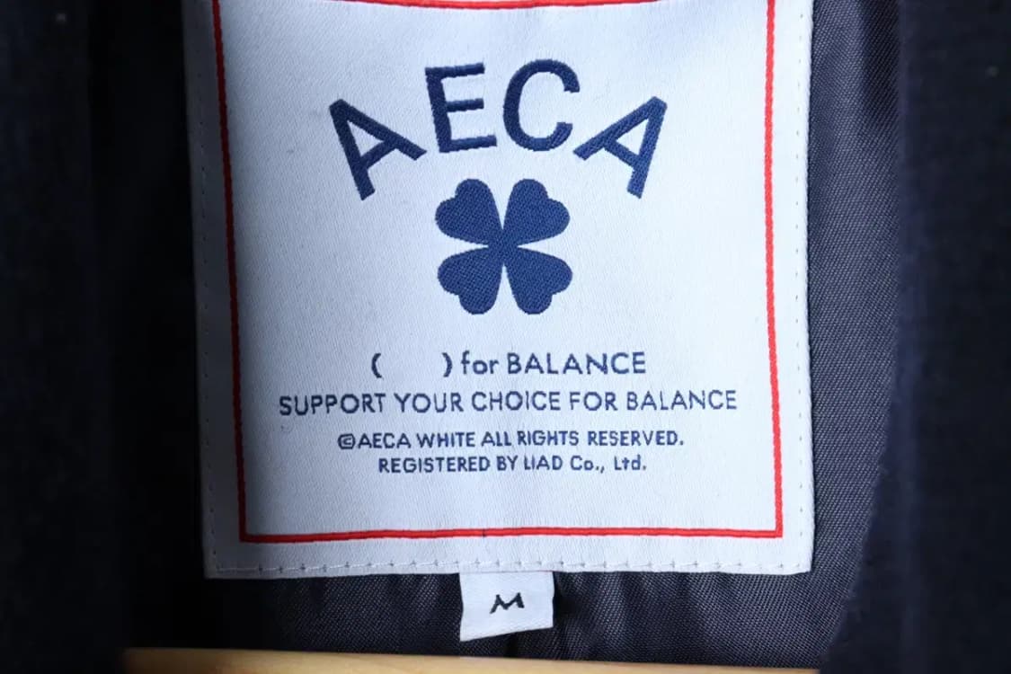 (M-L) 에이카화이트 코트자켓 드라이버스 네이비 울-16E7F 상품이미지5