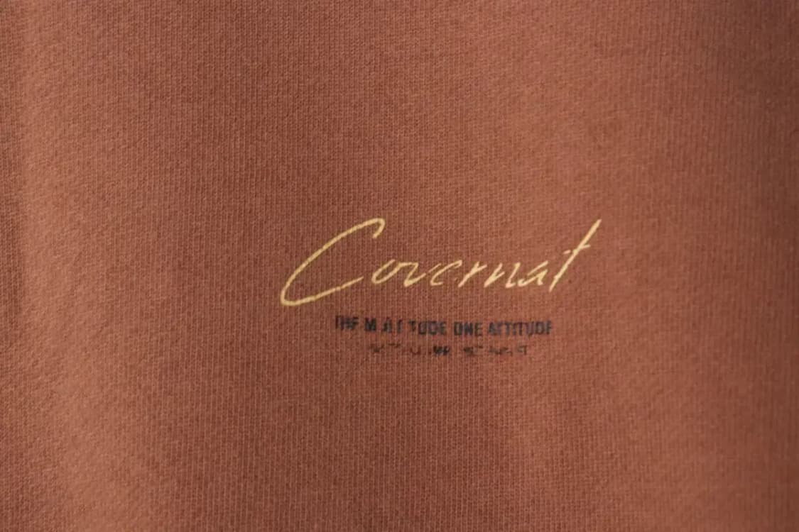 (L-XL) 커버낫 맨투맨 티셔츠 백프린팅 브라운 올드스쿨-16E8D 상품이미지5