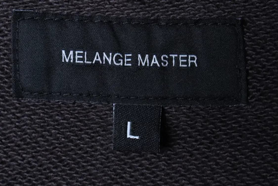 (L-XL) 멜란지마스터 맨투맨 티셔츠 차콜 무지 기본-16E96 상품이미지5