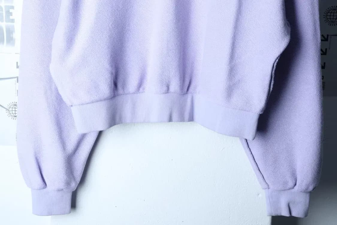 W(M-L) 인스턴트펑크 맨투맨 티셔츠 크롭 퍼플 유니크 부클-16E99 상품이미지4