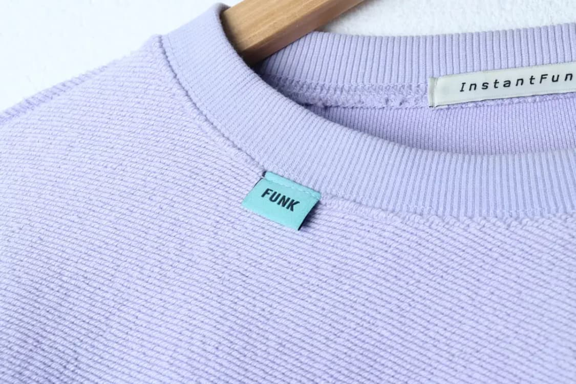 W(M-L) 인스턴트펑크 맨투맨 티셔츠 크롭 퍼플 유니크 부클-16E99 상품이미지6