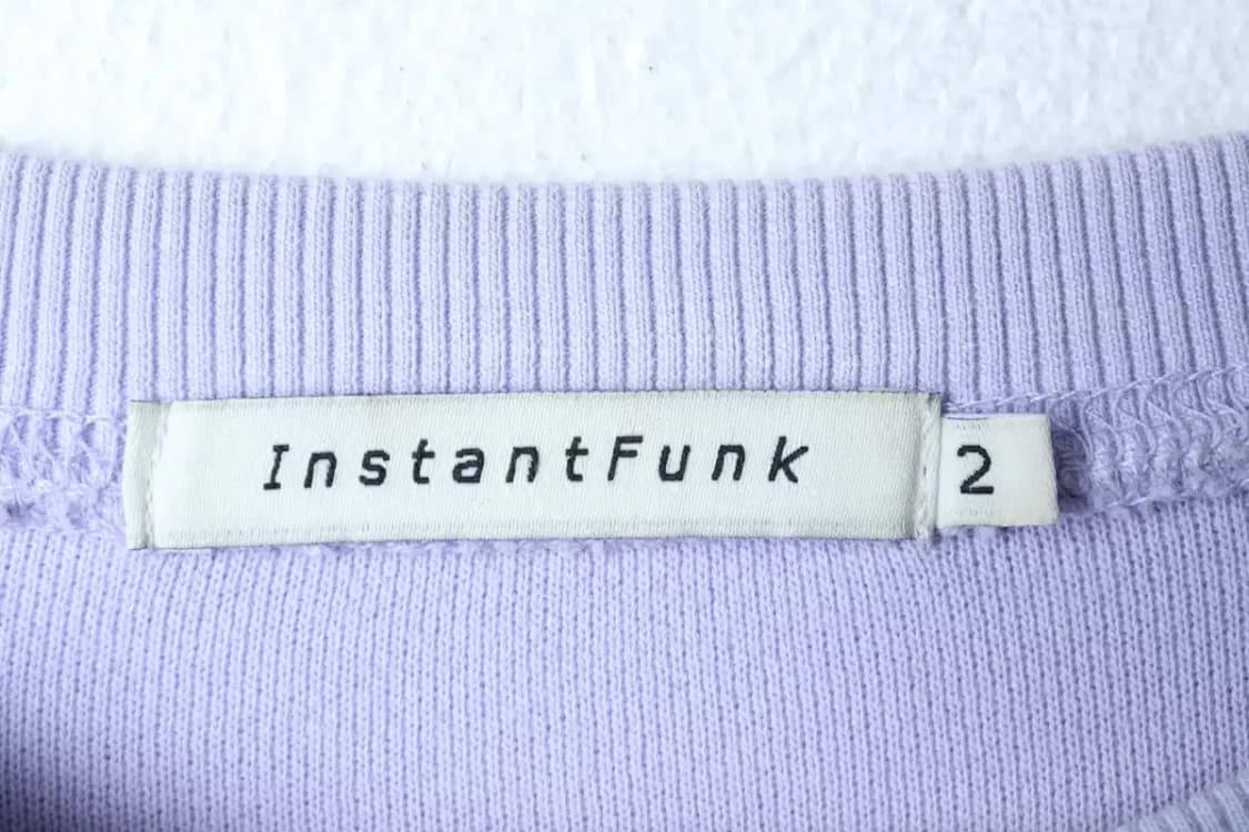 W(M-L) 인스턴트펑크 맨투맨 티셔츠 크롭 퍼플 유니크 부클-16E99 상품이미지7