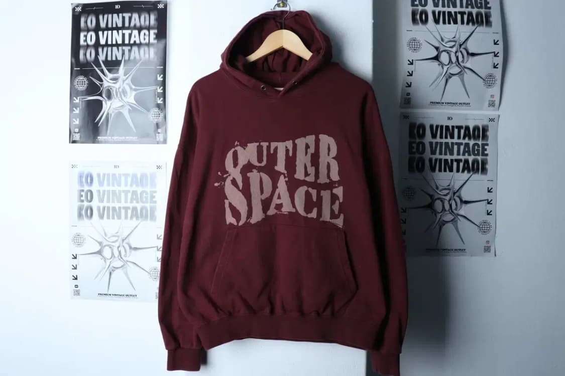 (L-XL) 에즈카톤 후드티셔츠 빅프린팅 버건디 스트릿-16E9A 상품이미지2