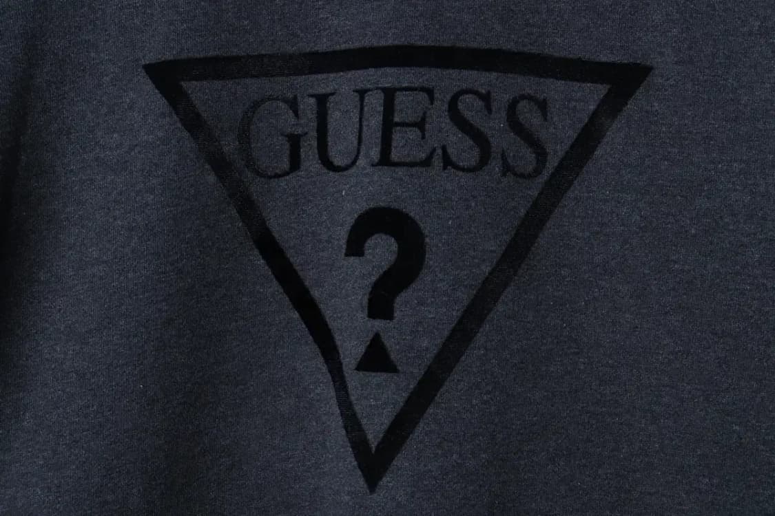 (XL) 게스 맨투맨 티셔츠 빅로고 차콜 올드스쿨-16F0A 상품이미지5