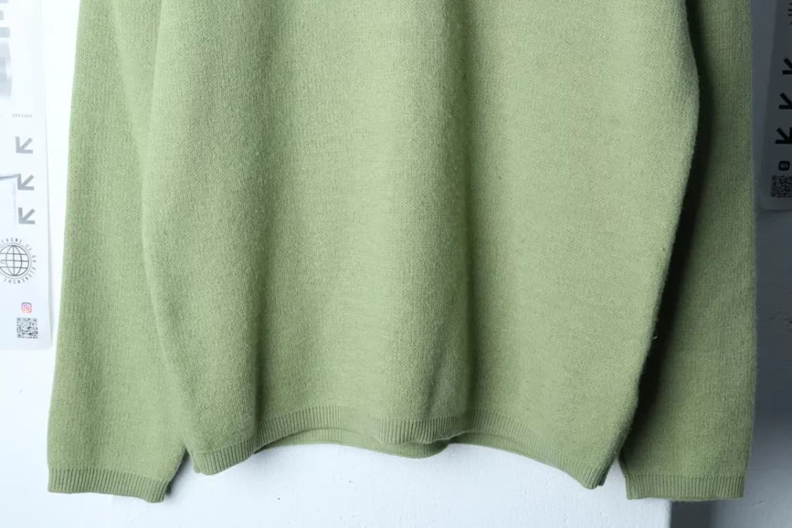 (M) 쿠어 니트 연그린 캐시미어 무지 울-16F0B 상품이미지4