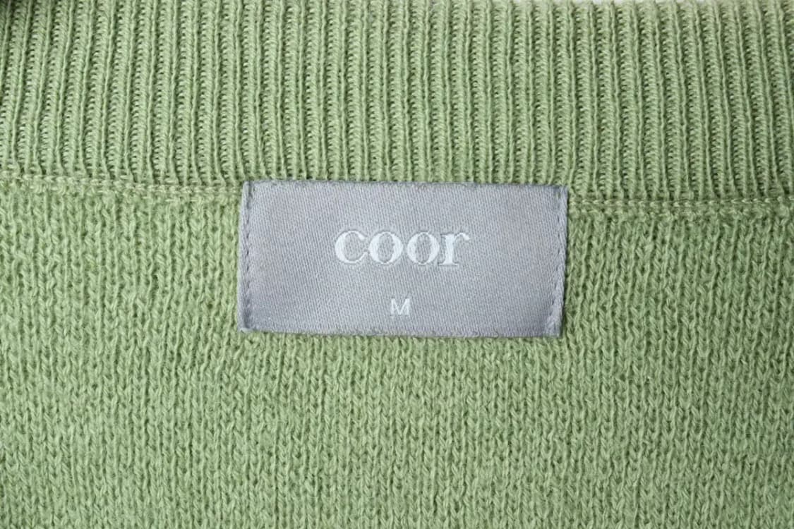 (M) 쿠어 니트 연그린 캐시미어 무지 울-16F0B 상품이미지5