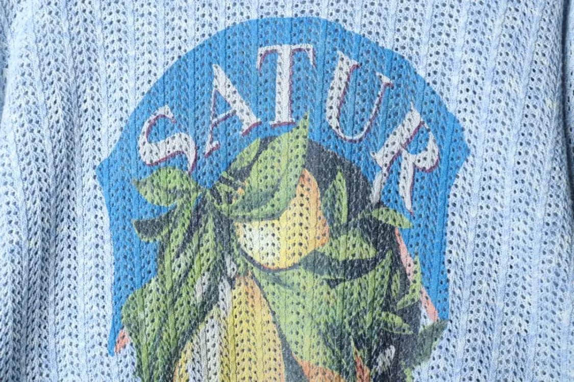 (M-L) 새터 니트 이비자 박시 빅로고 연블루 올드스쿨-16F0C 상품이미지5