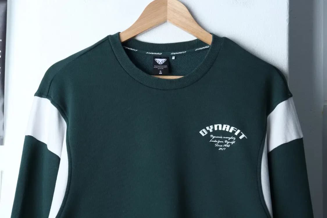 (S-M) 다이나핏 맨투맨 티셔츠 스몰로고 그린 올드스쿨-16F11 상품이미지3