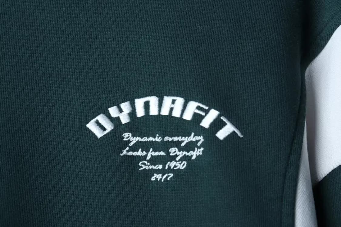 (S-M) 다이나핏 맨투맨 티셔츠 스몰로고 그린 올드스쿨-16F11 상품이미지5