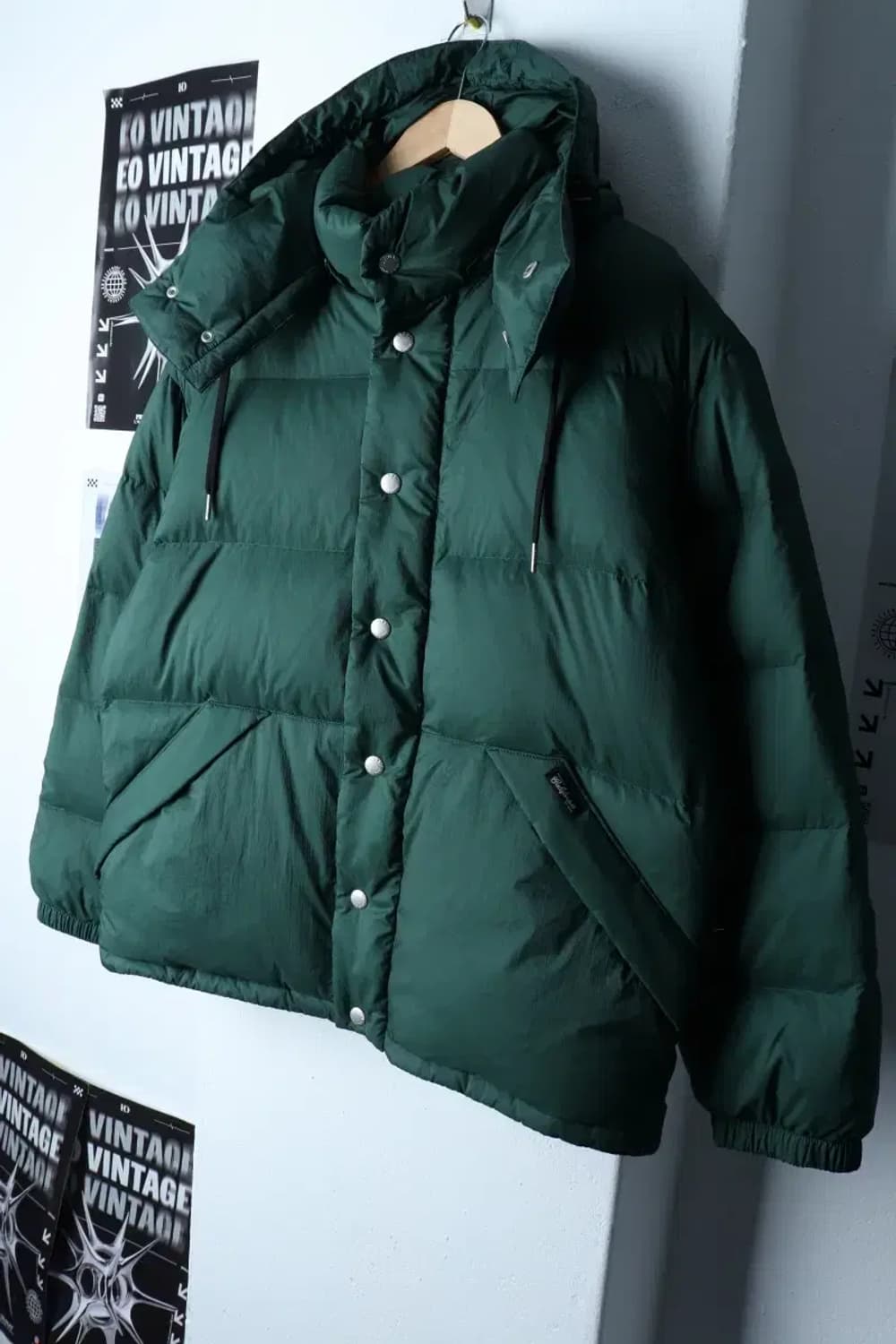 (L-XL) 후아유 패딩 점퍼자켓 Y2K 유행 덕다운 그린-16F13 상품이미지1