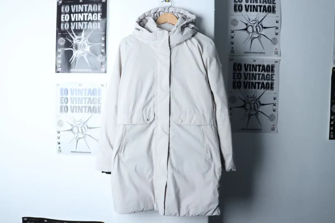 W(L) 아이젠버그 패딩 점퍼자켓 네파 아이보리 롱 올드스쿨-16F15 상품이미지2