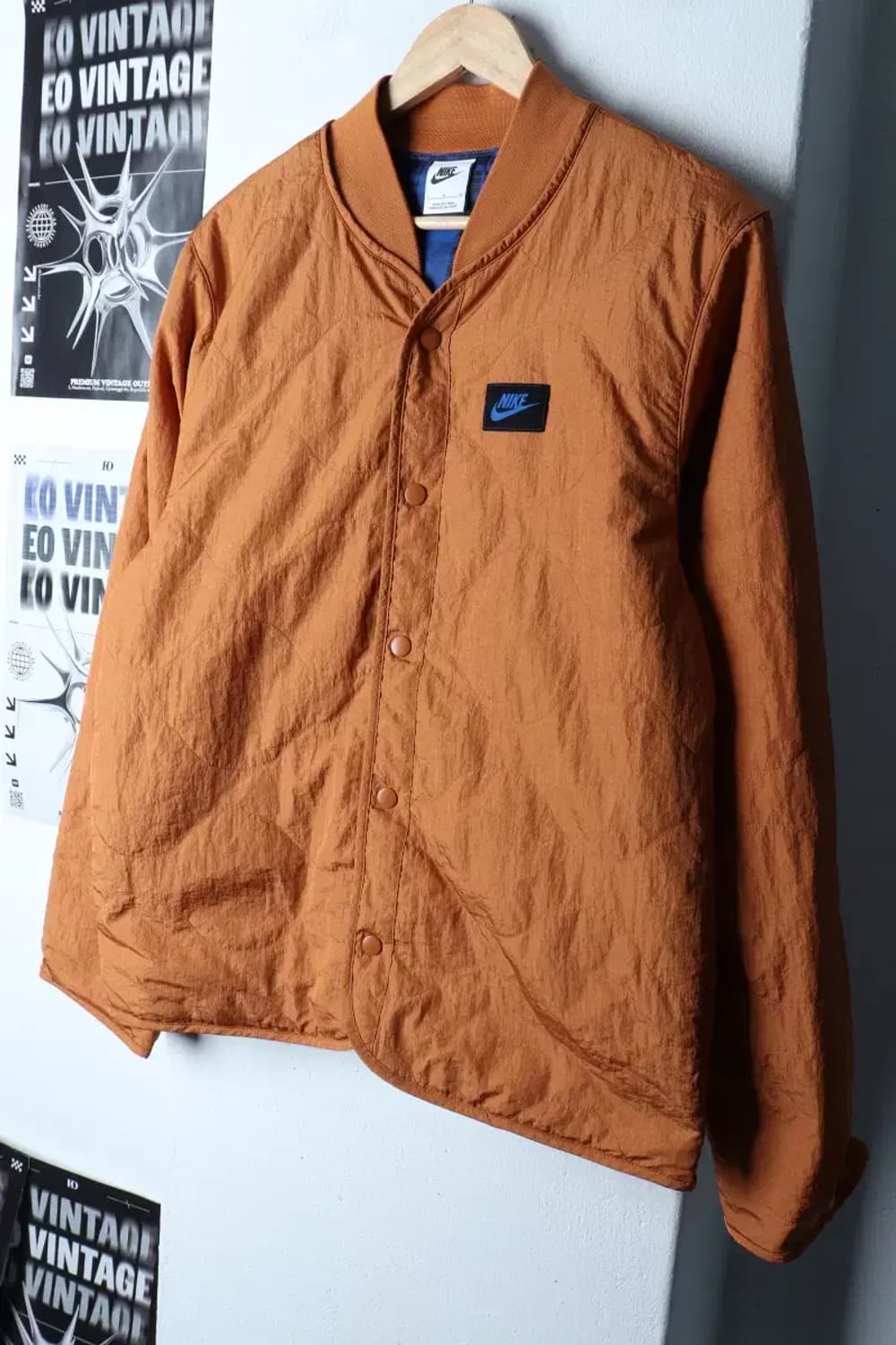 (L-XL) 나이키 패딩 점퍼자켓 경량 퀄팅 오렌지 대장-16F19 상품이미지1