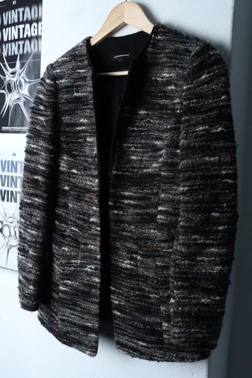 W(M-L) 요하넥스 집업 바람막이 점퍼자켓 트위드 컬러믹스-16F1D 상품이미지1