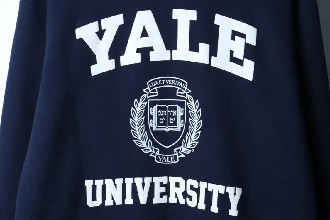 (S-M) 예일 맨투맨 티셔츠 빅로고 네이비 올드스쿨-16F1E 상품이미지5