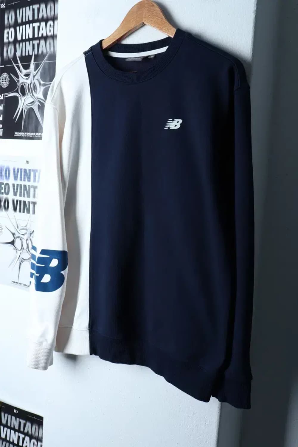 (L-2XL) 뉴발란스 맨투맨 티셔츠 컬러믹스 올드스쿨-16F1F 상품이미지1