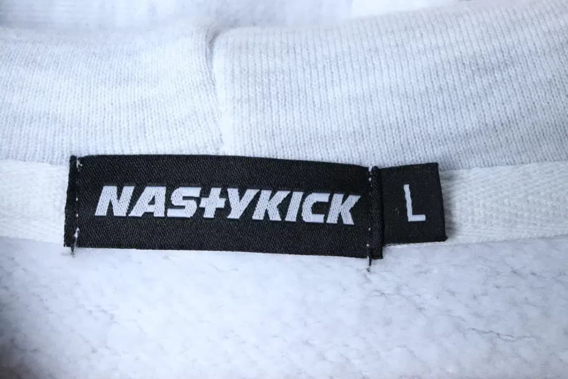 (L-XL) 네스티킥 후드티셔츠 루즈핏 빅로고 멜란지 기모-16F20 상품이미지6